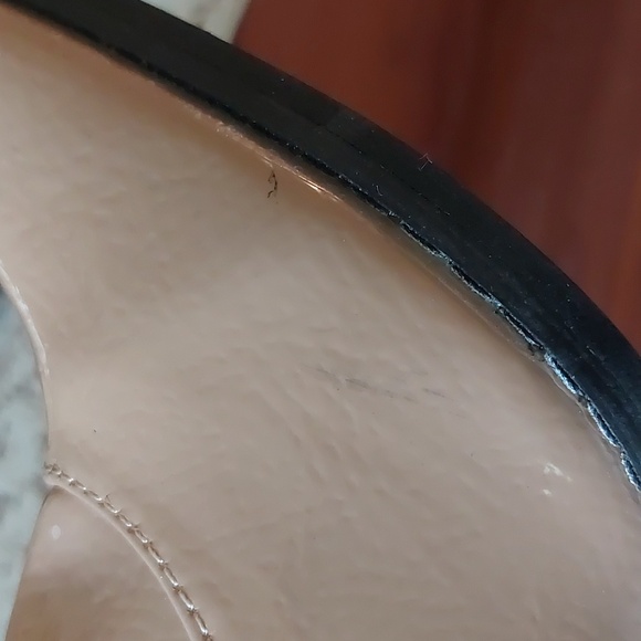 PLT Beige Patent High Block Heel Chelsea Boots Sz 7 - Picture 14 of 16